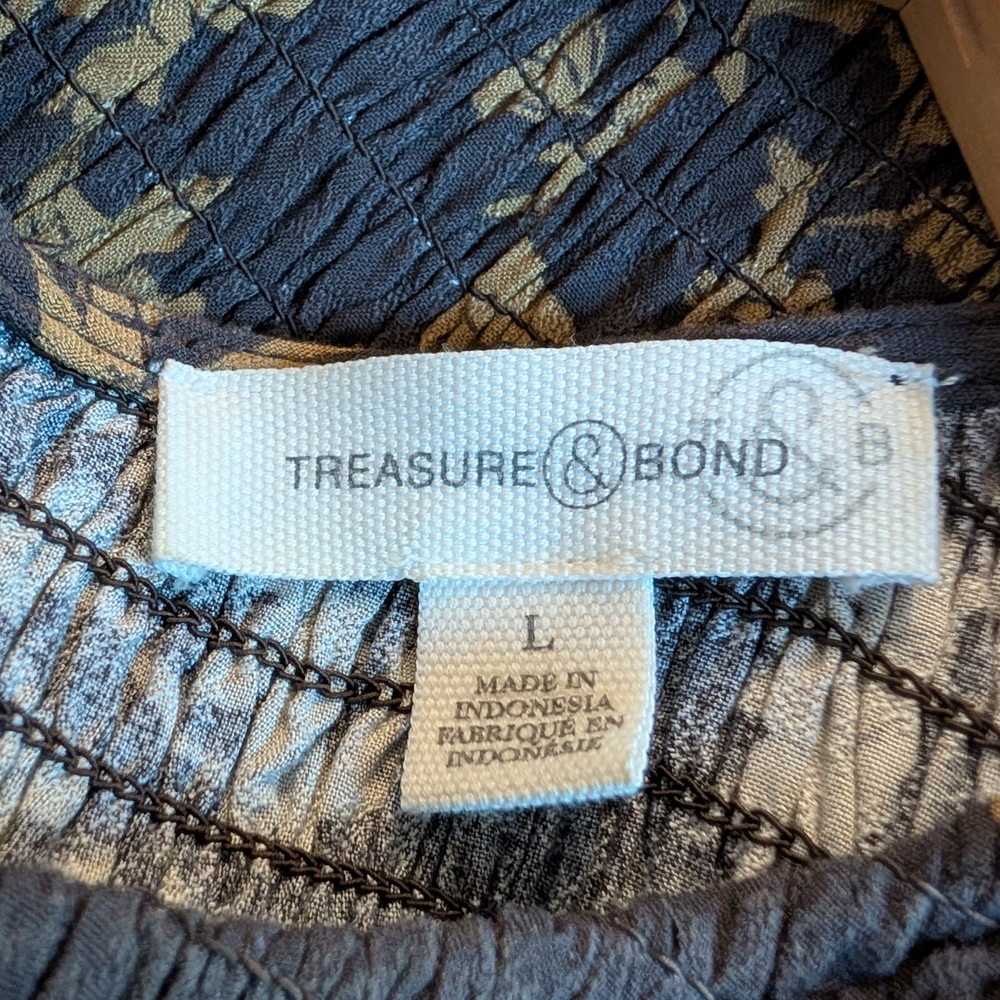 Treasure & Bond Floral Maxi Dress - Brown and Gold - Picture 7 of 8